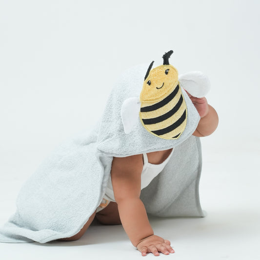 Hooded Towel - Buzzing Bee